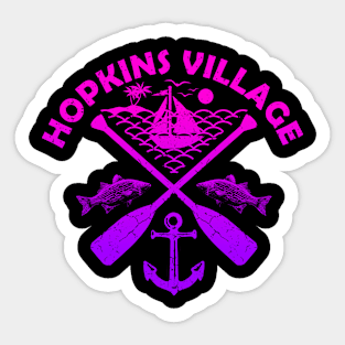 Hopkins Village Beach, Belize, Boat Paddle Sticker